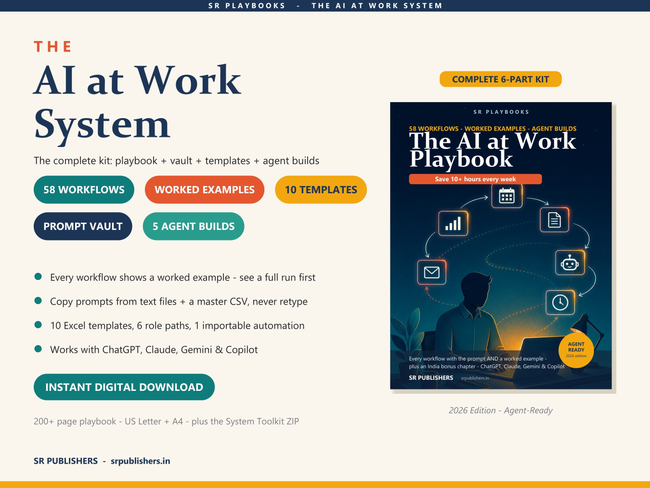 The AI at Work System - Playbook + Prompt Vault + Templates