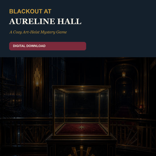 Blackout at Aureline Hall - Printable Art-Heist Mystery Game