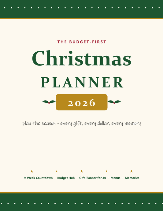 Christmas Planner 2026 printable PDF cover