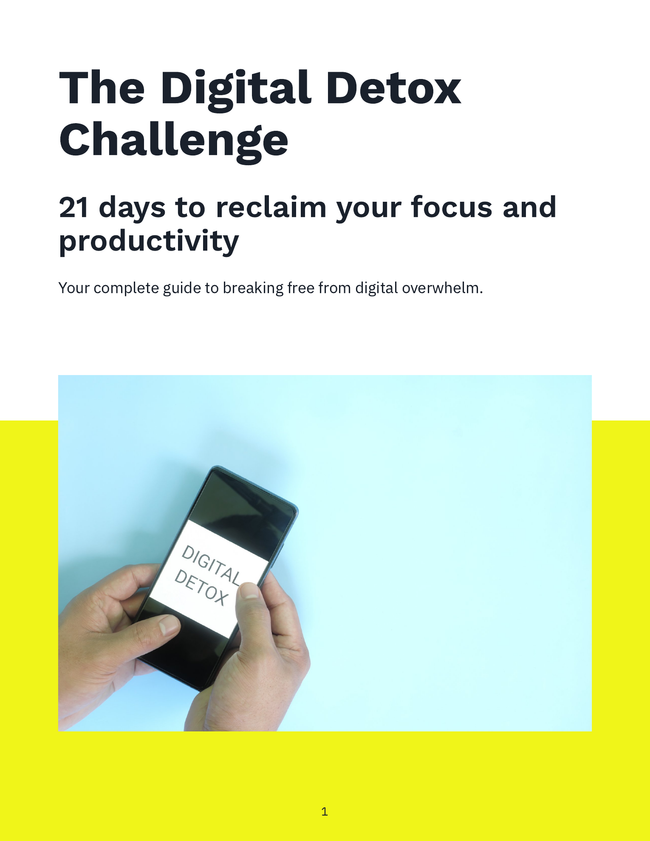 The Digital Detox Challenge