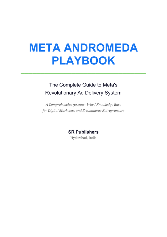 Meta Andromeda Playbook digital PDF cover